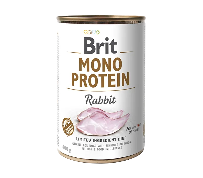Brit Care Mono Protein, Köpekler için Tavşan Etli Yaş Mama 400 gr 1